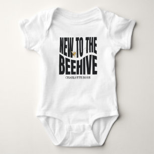 Kleine Honingbij Op Weg Gele Baby Shower Romper