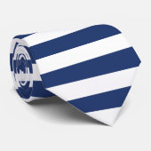 Kleine horizontale marineslappen stropdas (Opgerold)