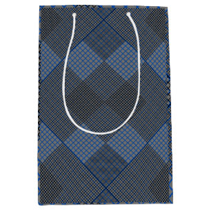 Kleine ingecheckte 2 tones 04A grijze BG Medium Cadeauzakje