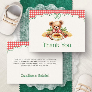 Kleine Italiaanse gehaktbal baby shower bedankt