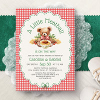 Kleine Italiaanse Gehaktbal Pasta Baby Shower Uitn