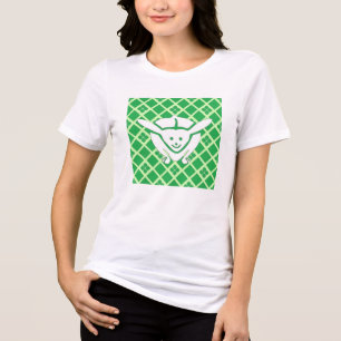 Kleine Japanse konijn, groen Tri-Blend Shirt