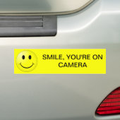 KLEINE, JE BENT OP CAMERA BUMPERSTICKER (Op auto)