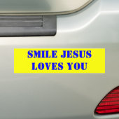 KLEINE JESUS HOUDT VAN JE BUMPERSTICKER (Op auto)