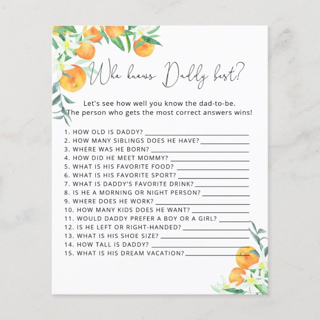 Kleine jongen die DADDY het beste kent (Voorkant)