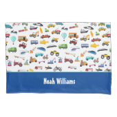 Kleine jongen dingen die Kind van auto's verplaats Kussensloop (Voorkant)