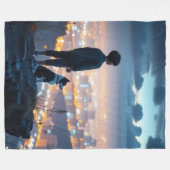 kleine jongen fleece deken (Voorkant (Horizontaal))