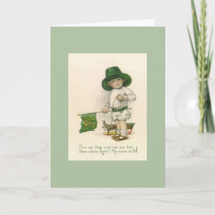  kleine jongen Pat St. Patrick's Day Kaart