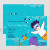 Kleine Jongen Snorkelaar Kaart (Voorkant / Achterkant)