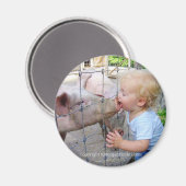 Kleine jongen & varken magneet (Voorkant / Achterkant)