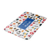 Kleine jongens Politieagent Pattern Kinder Bathroo Badmat (Gekanteld)