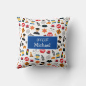 Kleine jongens Politieagent Pattern Kinder Kussen (Achterkant)