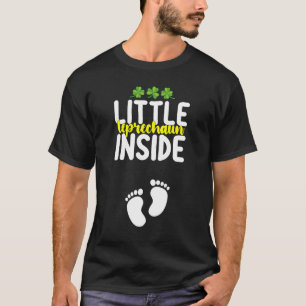Kleine kabouter binnen zwangerschap zwangere moede t-shirt