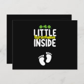 Kleine kabouter binnenin zwangerschap zwangere moe briefkaart (Voorkant / Achterkant)