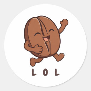 Kleine Kaka – Powered by Coffee Ronde Sticker