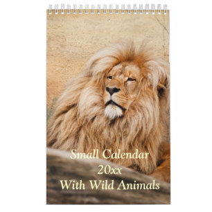 Kleine kalender 2025 met wilde dieren