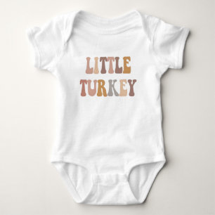 Kleine kalkoen eerste Thanksgiving outfit Romper