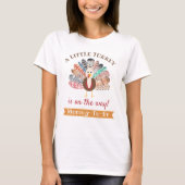Kleine kalkoen onderweg! Thanksgiving aanstaande m T-shirt (Voorkant)