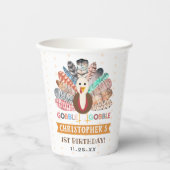 kleine kalkoen Thanksgiving elke leeftijd verjaard Papieren Bekers (Voorkant)