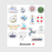 Kleine Kapiteins: Nautische wonderen Sticker (Vel)