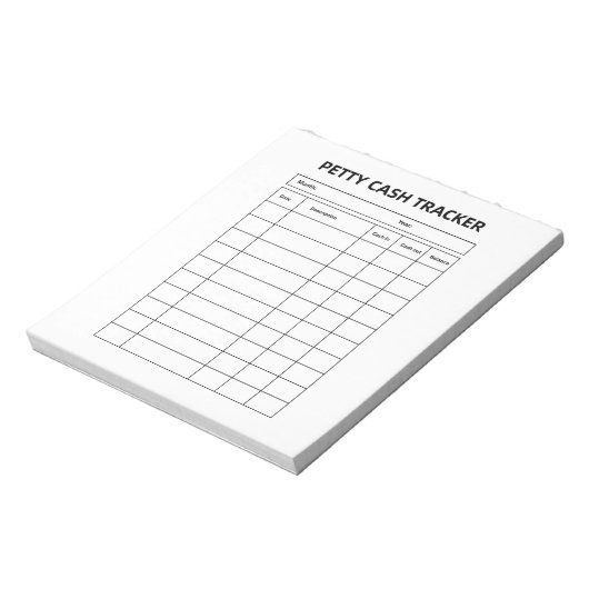 Kleine Kas Tracker Notitieblok (Gedraaid)