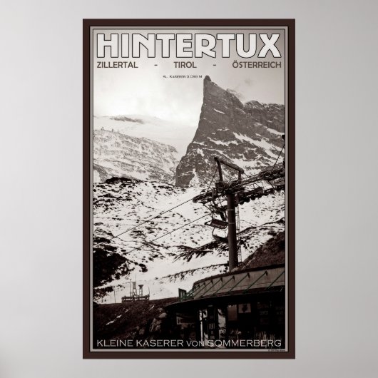 Kleine Kaserer bij Hintertux Poster (Voorkant)