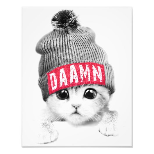 Kleine kat foto afdruk (Voorkant)