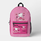 Kleine kat. gepersonaliseerde decor koffiemok bedrukte rugzak (Voorkant)