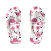 Kleine kat kinder teenslippers (Voetbed)