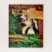 Kleine kat legpuzzel (Verticaal)