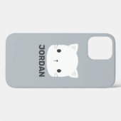 Kleine kat met persoonlijke naam bevestigen Case-Mate iPhone case (Achterkant (horizontaal))