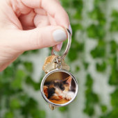 Kleine Kat slaapstand Sleutelhanger (Hand)