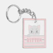 Kleine kat sleutelhanger (Voorkant Links)