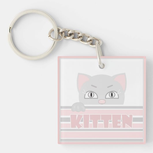 Kleine kat sleutelhanger (Voorkant)