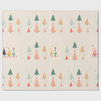 Kleine kerstboom cadeaupapier