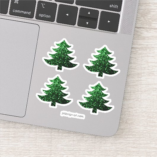 Kleine kerstboomgaarden sticker (Detail)