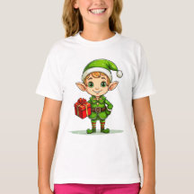 Kleine Kerstelf – Kerst T-shirt voor Kinderen