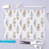 Kleine kerstfeestelijke gnomen tissuepapier (Craft)