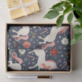 Kleine kerstfeestjes tissuepapier (Geschenk)