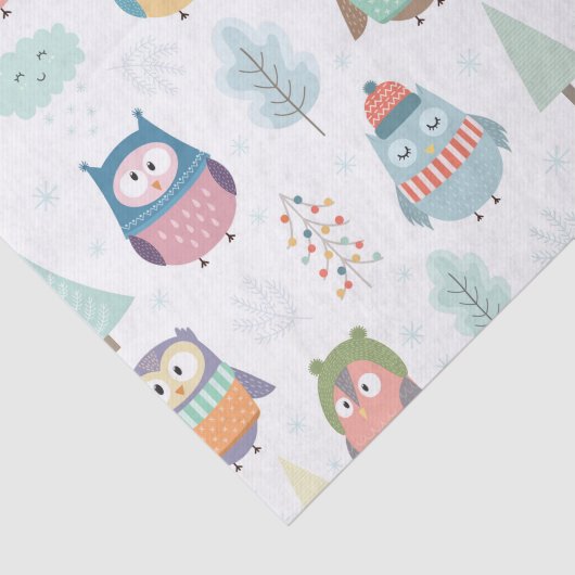 Kleine kerstfeestjes tissuepapier (Detail)