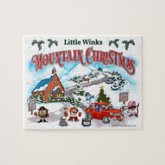 Kleine kerstpuzzel in de Winks Mountain Legpuzzel