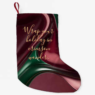 Kleine kerstsok in stijlvolle grafiek