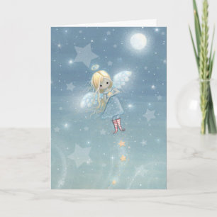 Kleine Kerstster Engel Kaart