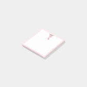 Kleine kerststookolie Pastel Pink Holiday Post-it® Notes (Schuin)