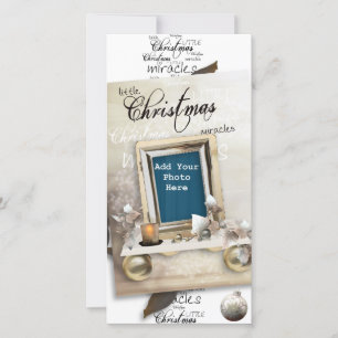 Kleine kerstwonderkaarten feestdagenkaart