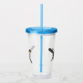 Kleine kikkerolieverf, acryltrommel acryl drinkbeker (Rechts)