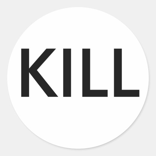 Kleine 'kill' labels (Voorkant)