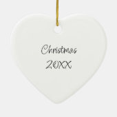 kleine kinderen kerst gepersonaliseerd keramisch ornament (Achterkant)