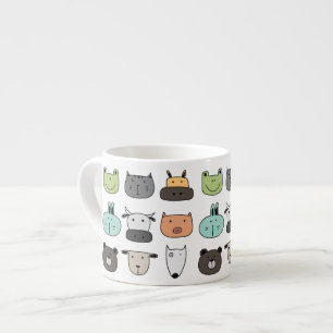 Kleine kinderen Mok - Dierengezichten