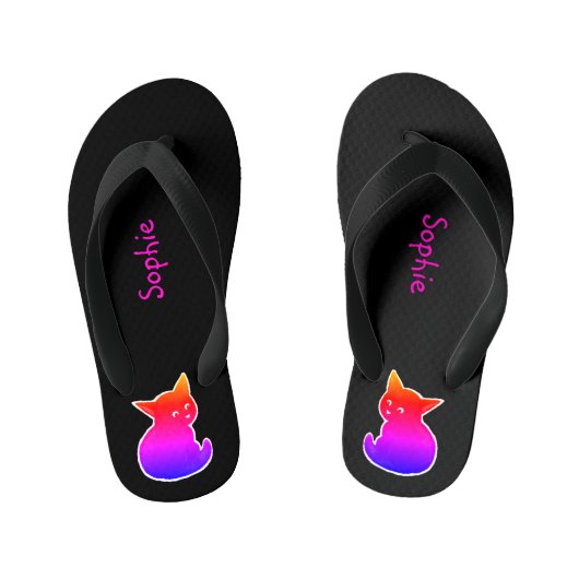 Kleine kitten kinder teenslippers (Voetbed)